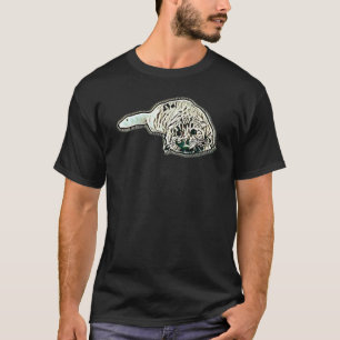Digitale abstrakte Katze 36 T-Shirt