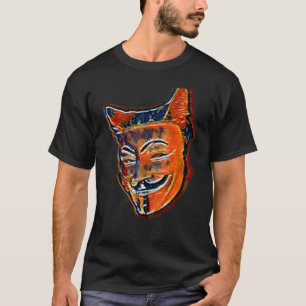 Digitale abstrakte Katze 3 T-Shirt