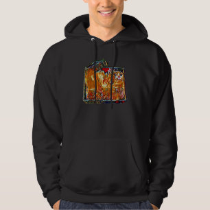 Digitale abstrakte Katze Malerei 19 Hoodie