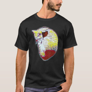 Digitale abstrakte Katze Malerei 29 T-Shirt