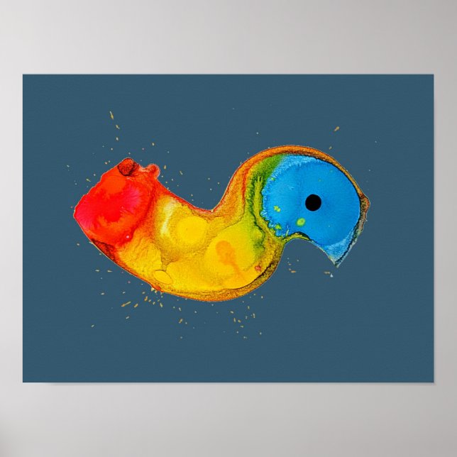 Digitale Abstrakte Kunst Poster (Vorne)