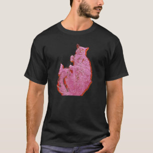 Digitale abstrakte Malerei einer Katze 11 T-Shirt