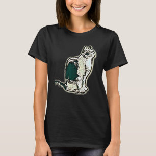 Digitale abstrakte Malerei einer Katze 16 T-Shirt