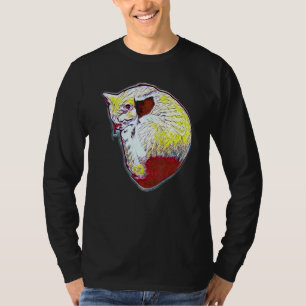 Digitale abstrakte Malerei einer Katze 29 T-Shirt