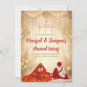 Digitale Anand Karaj Einladungen Sikh Einladungen