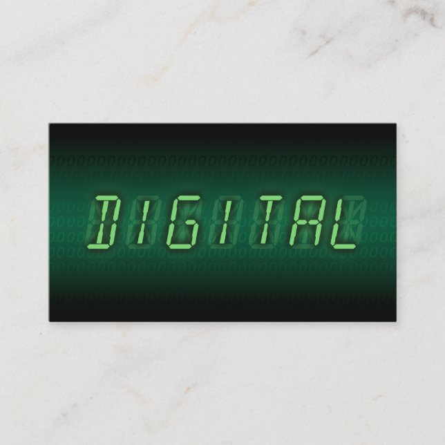 digitale Anzeige Visitenkarte (Vorderseite)
