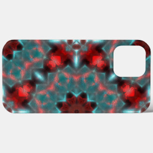Digitale Ausrüstung hammert Glas rot und zyanisch  Case-Mate iPhone Hülle