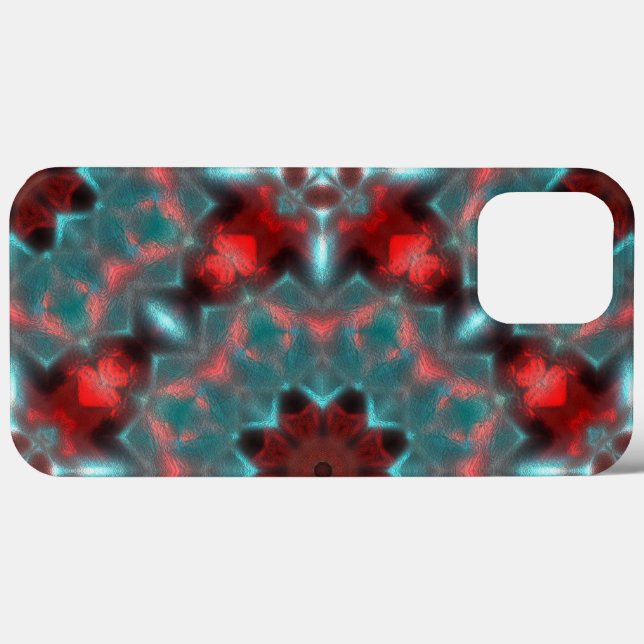 Digitale Ausrüstung hammert Glas rot und zyanisch  Case-Mate iPhone Hülle (Rückseite (Horizontal))