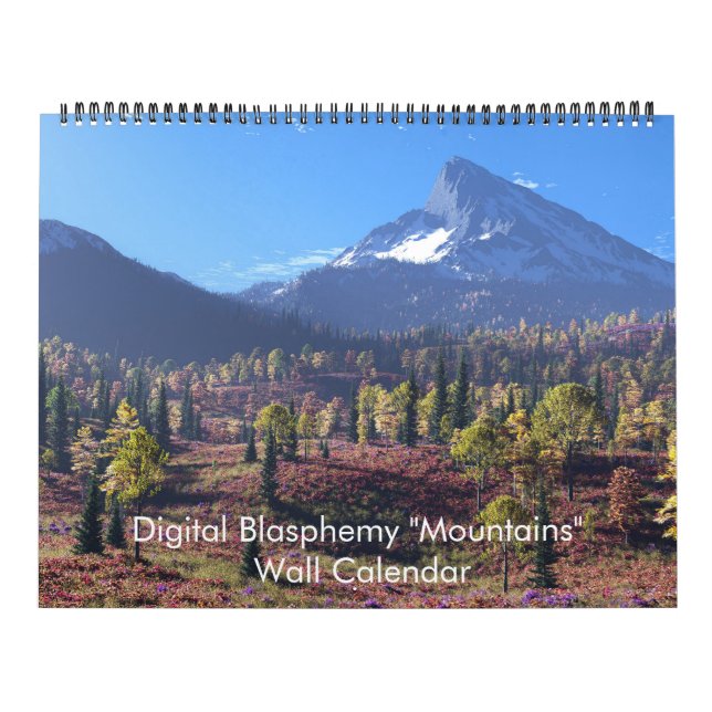 Digitale Blasphemie "Mountains" Wall Calendar Kalender (Titelbild)