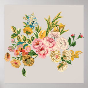 Digitale Blume Aquarellbild. Handbuch oder Poster