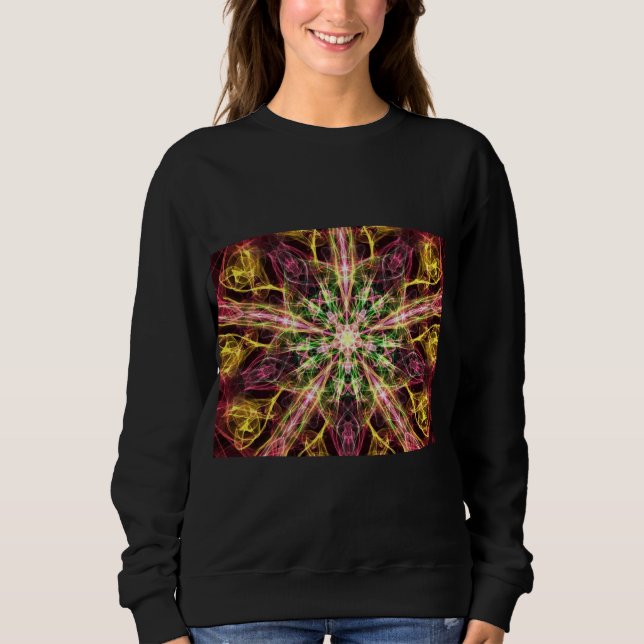 Digitale Blume Sweatshirt (Vorderseite)