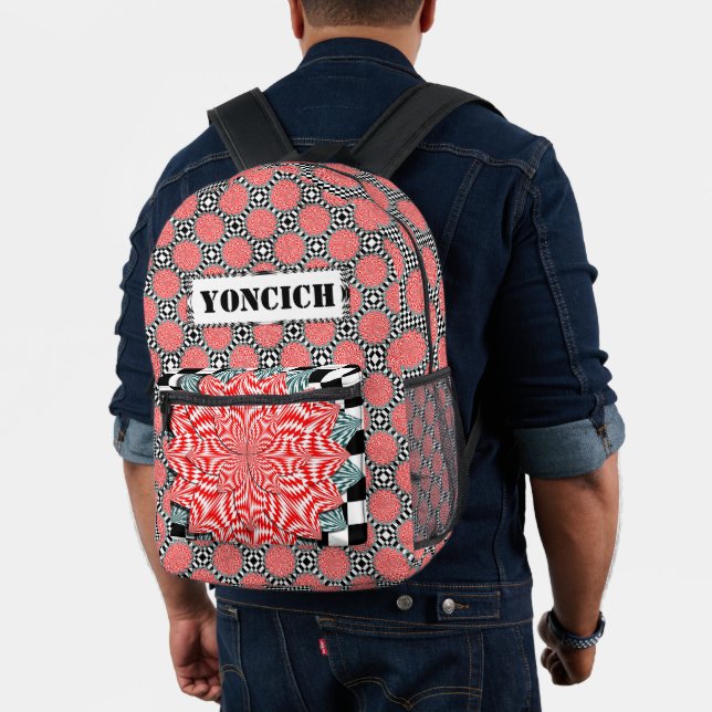 Digitale Blume von Kenneth Yoncich Bedruckter Rucksack (Insitu (Modell))