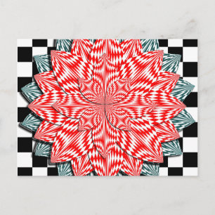 Digitale Blume von Kenneth Yoncich Postkarte