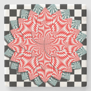 Digitale Blume von Kenneth Yoncich Steinuntersetzer