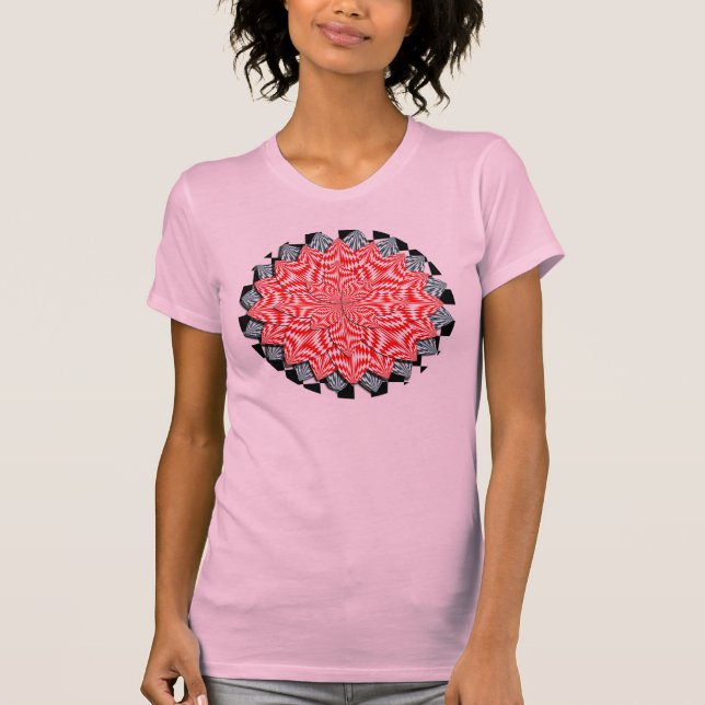 Digitale Blume von Kenneth Yoncich T-Shirt (Vorderseite)