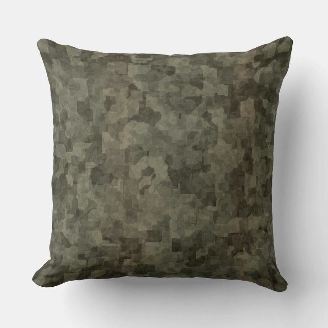 Digitale Camouflage abstrakt Kissen (Vorderseite)