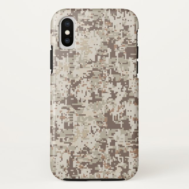 Digitale Camouflage-Dekoration im Wüstenstil Case-Mate iPhone Hülle (Rückseite)