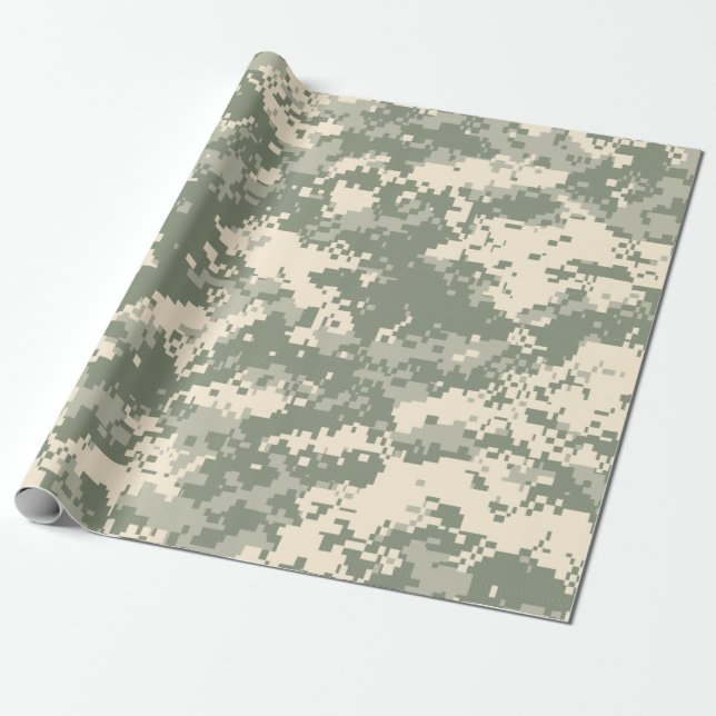 "DIGITALE CAMOUFLAGE" GESCHENKPAPIER (Ungerollt)