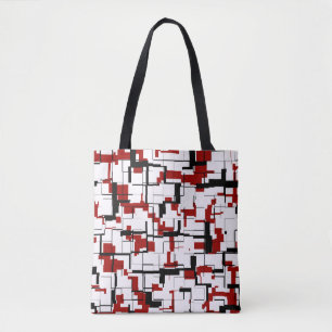 Digitale Camouflage Schwarz-weißes rotes Muster