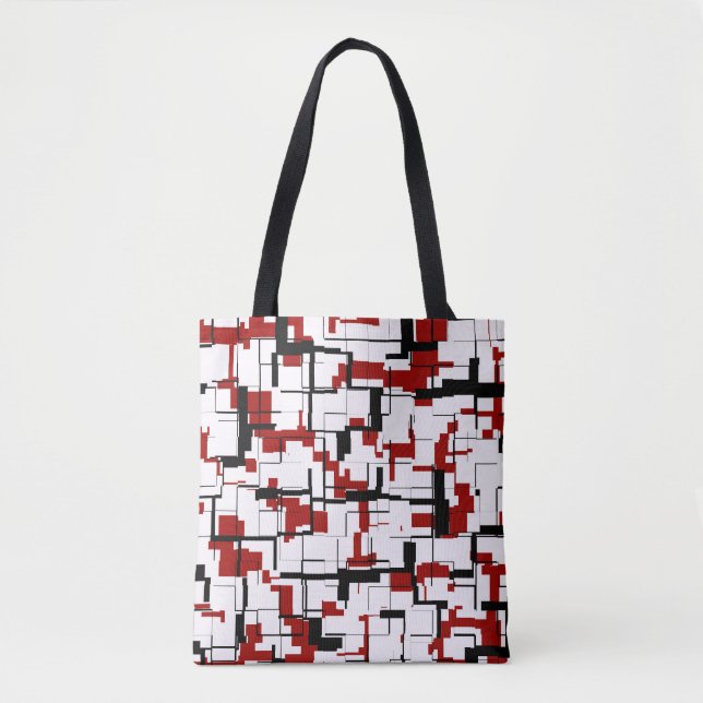 Digitale Camouflage Schwarz-weißes rotes Muster (Vorderseite)