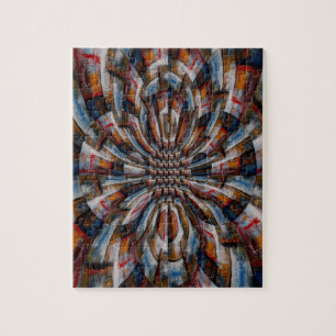 Digitale Computerkunst Abstrakt moderne Schwierigk Puzzle