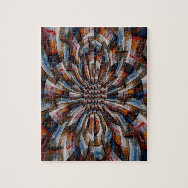 Digitale Computerkunst Abstrakt moderne Schwierigk Puzzle (Vertikal)