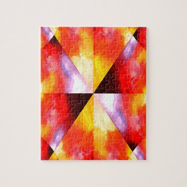 Digitale Computerkunst Abstrakt Modernes Creative  Puzzle (Vertikal)