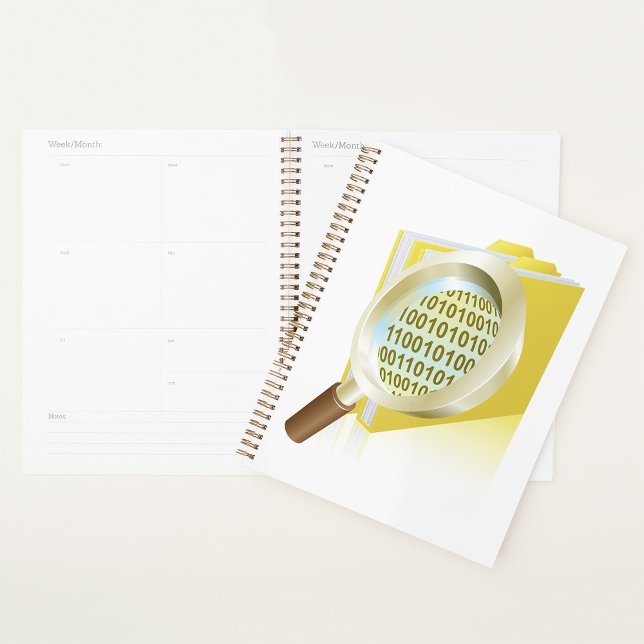 Digitale Dateisuche im Glas: binäre Datenvergrößer Planer (Von Creator hochgeladen)