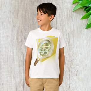 Digitale Dateisuche im Glas: binäre Datenvergrößer T-Shirt