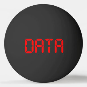 DIGITALE DATEN TISCHTENNISBALL