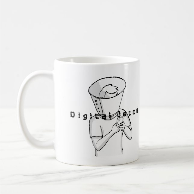 digitale Detox-Behandlung Kaffeetasse (Links)