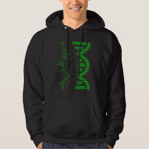 Digitale DNA-Helix-Kapuzenjacke – Futuristischer C Hoodie
