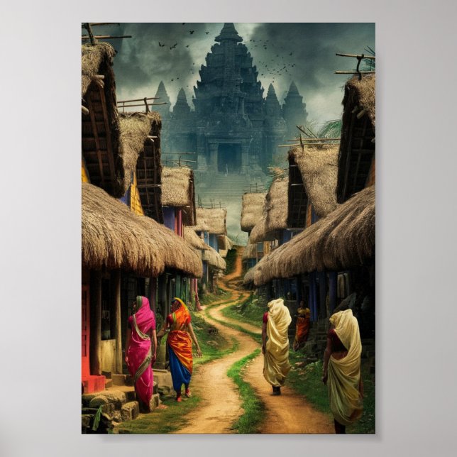 Digitale Download-Kunst des traditionellen Indian  Poster (Vorne)