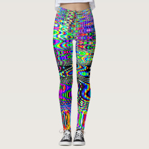 Digitale Effekte: Multicolor Abstract Design Leggings