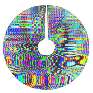 Digitale Effekte: Multicolor Abstract Design Polyester Weihnachtsbaumdecke