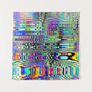 Digitale Effekte: Multicolor Abstract Design Wandteppich