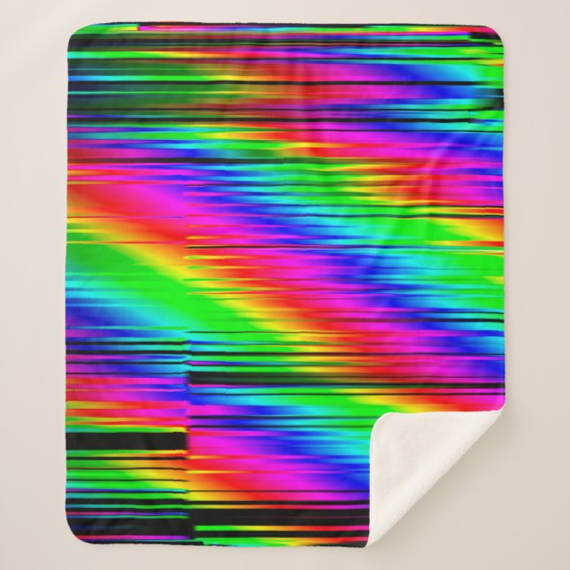 Digitale Effekte. Multicolor abstrakter Hintergrun Sherpadecke (Vorderseite)