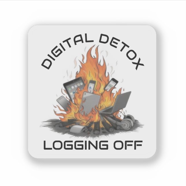 Digitale Entgiftung Aufkleber (Vorderseite)