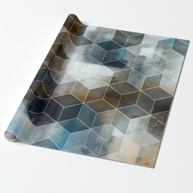 digitale farbige Wandfliesen, Design, Hintergrund, Geschenkpapier (Ungerollt)