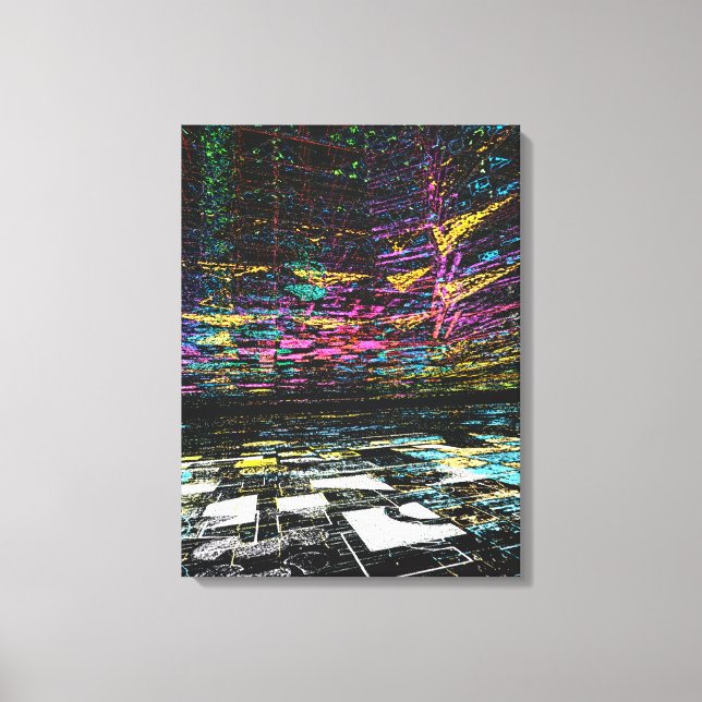 Digitale Farbträume Leinwanddruck (Vorderseite)