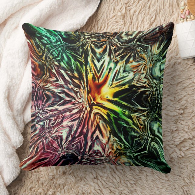 Digitale Färbung von rustikalen, geprägten Striche Kissen (Decke)