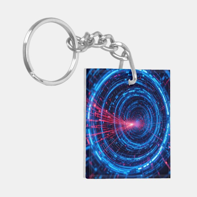 Digitale Festung: Der sichere Strom Schlüsselanhänger (Vorderseite links)