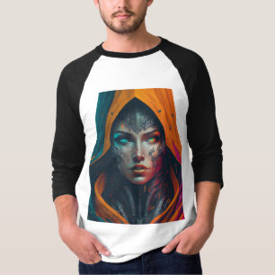 "Digitale Frau mit scharfem Geist" T-Shirt