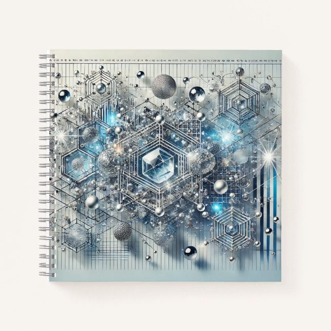 Digitale Geometrie und Molekularstrukturen Notizbuch (Vorderseite)