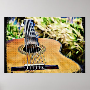 Digitale Gitarre Poster
