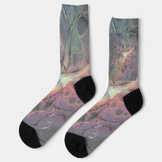 Digitale Glasblätter Socken