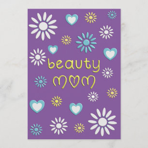 Digitale Grußkarte „Beauty Mom“ Dankeskarte