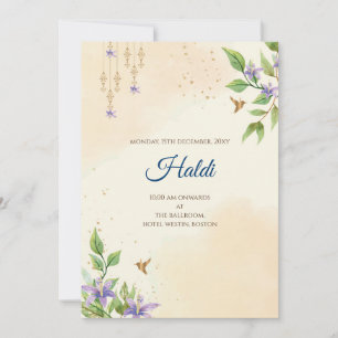 Digitale Haldi-Einladung & indische Hochzeitseinla Einladung