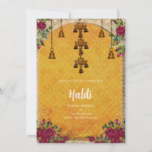 Digitale Haldi-Einladung & indische Hochzeitseinla Einladung