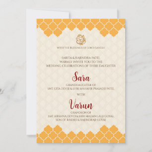 Digitale Hindu-Hochzeitskarte Indische Hochzeitska Einladung